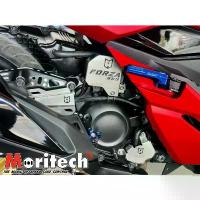 ราคา การ์ดบังชุดสายไฟ+บังสายเบรคหลัง การ์ดบังปั๊มน้ำ Moritech สำหรับรถรุ่น #FORZA-350 งานสแตนเลส hexa gear 125 บังลม ทรง แว้น สี nca (1733077739707074145)