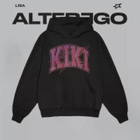 ราคา ผ้าฝ้าย Hoodie เสื้อฮู้ด Kpop BLACKPINK LISA ALTER EGO KIKI Merch Cotton Hoodie Retro (1733305745801381101)