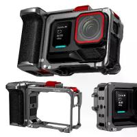 ราคา อลูมิเนียมอัลลอยด์ Xplorer Grip Kit, Putonn, กรอบกล้องปุ่มชัตเตอร์แบบปลดเร็ว, ที่วาง Vlog สตรีทกริป, จับถนัดมือ, กรงกระต่ายป้องกัน, เข้ากันได้กับ Insta360 Ace Pro 2/Ace Pro, อุปกรณ์เสริมสำหรับกล้อง (1