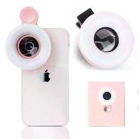 ราคา LED 3 A Selfie Fill Light Ro 2-In-1 Lens With Flash For Mobile Phone Universal Clip Professional HD (1733133081456445000)