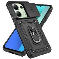 ราคา [COD] Shockproof Armor Case for Xiaomi Redmi Note 13 12 Pro 5G 4G 13C POCO C65 X6 M6 Pro X5 M5 Pro Slide Lens Protection Ring Cover (1733022278567298843)