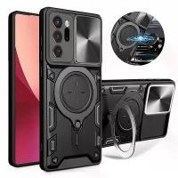 ราคา [COD] Armor Slide Lens Protector Back Cover For Samsung Galaxy Note 20 Ultra Case Magnetic Ring Stand Funda for Samsung Note20 20Ultra (1733295244177934107)