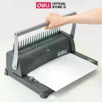 ราคา Deli เครื่องเข้าเล่มเอกสาร ขนาด A4 เจาะได้ 21 ห่วง เครื่องสันกระดูกงู เจาะกระดาษ เข้าเล่มกระดูกงู สันห่วง Binding Machine (1732699586230585023)