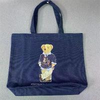 ราคา Cross-Mirror RL Bear Hot-Selling Lotte Japan-Korea Cartoon Pattern Printed Shopping Bag Tote Bag Single Shoulder Canvas Bag (1733433531571144550)