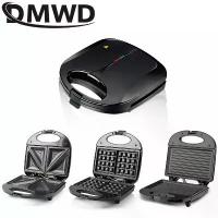 ราคา [COD] Multifunctional Breakfast Machine Electric Sandwich Maker Mini Bread Grill Steak Frying Pan Panini Maker Pancake Waffle Maker EU (1732928264603141796)