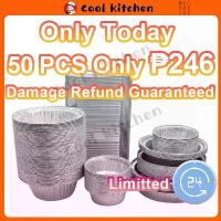 ราคา 50PCS Aluminum Foil Tray With Lid Thickening Loaf Pan Food Grade ISO Prove Rectangle/Solo Pan/Round (1733327146664232553)