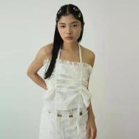 ราคา BLACKDOG BKK - Pillow top เสื้อคล้องคอผูกหลังคอตตอนฉลุ - AW2506 (1732996555369907883)