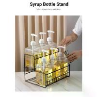 ราคา CODชั้นวางขวดแก้วกดน้ำเชื่อม 6 ขวด Syrup Rack 6 Bottle 2 ชั้น ชั้นวางขวดน้ำเชื่อม ชั้นวางแก้วน้ำ ชั้นวาง ชั้นวางแก้วแบบโครงTikTok (1733381828222814014)