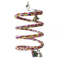 ราคา [COD] New 160cm Long Parrot Bird Toys Pet Bird Parrot Standing Rope Bird Cage Decoration Climbing Toy Parrot Bird Cage Toys Rope Bell (1733200120419353749)