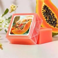 ราคา 100g B Papaya Extract Nourishing Handmade Soap Deep Cleansing Whitening with Coconut Goat Milk Soap [COD] (1733375908225451316)