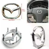 ราคา จัดส่งจากกทม วัดก่อน โลโก้พวงมาลัย อะไหล่เดิม มาสด้า มีขา 5.8 * 4.5 , 6.5 * 5.3 cm Steering Wheel Logo Emblem For MAZDA 2 3 CX3 CX5 (1732993013176239658)
