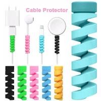 ราคา [Buy 5 Get 1 Free]Colorful Spiral Cable Protector Silicone Charging Cord Protector Cable Winder Wire Charger Protector อุปกรณ์ (1733385645061539697)