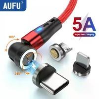 ราคา [COD] AUFU 5A Magnetic Type C Cable For Samsung S21 Huawei P30 Magnet Fast Charging Charger Wire for iPhone Xiaomi Micro USB Data Cord (1733343163090044483)