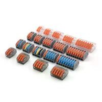 ราคา [COD] 30PCS Wire Cable Electrical Connectors Mini Fast Universal pact Wiring Push in Terminal Block 2-8 Pin Lever Quick Connectors (1733283432764442062)
