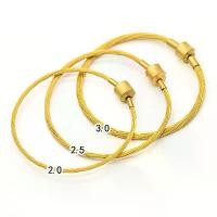 ราคา 2.0/2.5/3.0mm Gold Steel Wire Bracelet for 3D Hard Gold Lucky Beads Jewelry DIY Multi-strand Bracelet (1733377441143358506)