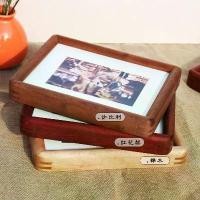 ราคา ขาตั้งแสดงกรอบรูปไม้เนื้อแข็งแบบมอร์ทิสและเทนนอนมุมโค้ง ขนาด 6 นิ้ว 7 8 10 นิ้ว กรอบรูป A4 กรอบไม้สัก กรอบไม้วอลนัทสีดำ (1733279880745027404)