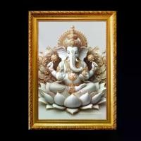 ราคา [จัดส่งทันที] พระพิฆเนศ เทพเจ้าแห่งความสุข ความสำเร็จ ของขวัญ มงคล รูปพร้อม กรอบรูป บูชา (1732959032079189758)