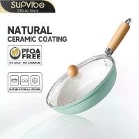 ราคา [COD] SUPVIBE กระทะเคลือบเซรามิค กระทะ กระทะผัด ทำอาหารไม่ติด ทำความสะอาดง่าย สำหรับเตาทุกประเภท (1732809873555949400)
