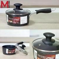 ราคา ร้านไทย พร้อมส่ง M KITCHEN SARA1603 หม้อ หม้อด้าม หม้อเคลือบหินอ่อน SARA 16 cm (A2) สามารถใช้กับเตาแม่เหล็กไฟฟ้า หม้อเทฟล่อน กระทะ กะทะ (1731230273202129823)
