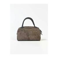 ราคา กระเป๋าโบว์ลิ่งหนังแกะแท้ปี 2025 กระเป๋าถือ กระเป๋าสะพายข้าง หนังแกะทั้งด้านในและด้านนอก สีนม ชานม รูปทรงกล่อง (1733425673256142579)