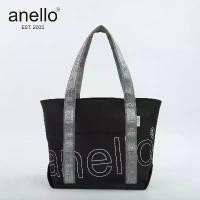 ราคา แบบใหม่ anello กระเป๋าถือ/สะพายไหล่ กระเป๋าผ้า ช่องใหญ่ใส่ของได้เยอะ ลายสกรีนบนผ้าเเละสาย ใบใหญ่ ใส่ได้ทุกสไตล์ พร้อมส่ง (1732493759639749825)