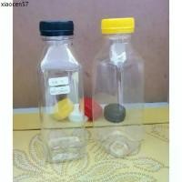 ราคา ขายร้อน ขวดPET ใส่น้ำผลไม้ 300CC 150ใบ/แพ็ค สีใส ทรงสี่เหลี่ยมปากเรียบ พร้อมฝาเกลียว ขวดพลาสติกPET ขวดน้ำ (1733456213822047318)