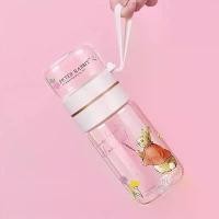 ราคา ขวดน้ำ ขนาด 300 มิลลิลิตร แก้วแก้วบอรอสิลาต์สองชั้น Peter Rabbit ขนาด 15 ออนซ์ พร้อมช่องแยกชาแก้ว แก้วน้ำใช้ซ้ำได้ เหมาะสำหรับการเดินทางและเก็บเครื่องดื่ม น้ำผลไม้ สมูทตี้ กาแฟ น (1733098609912612206)