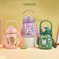 ราคา แก้วน้ำดื่มเด็ก สีสุดน่ารัก กระบอกน้ำทรงอ้วน ขวดน้ำ 900ML เก็บร้อน-เย็น 304สแตนเลส ความจุขนาดใหญ่ถ้วย B00027 สินค้าแนะนำ (1731433575347291183)