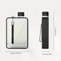 ราคา ขวดน้ำ Tritan รุ่น A5 แบบแบน ขนาด 380 มล. ดีไซน์สมุดบันทึก แก้วน้ำทรงสี่เหลี่ยมสุดสร้างสรรค์ พกพาสะดวก เหมาะสำหรับกีฬา ผลิตจากวัสดุทนทาน ปราศจากบีพีเอ อายุการใช้งานเกรดอาหาร กันรั่วซึม (17332270721108