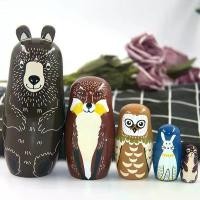 ราคา ตุ๊กตาแม่ลูกดก รัสเซีย คุณภาพสูง 5 ชั้น หมีป่า หมีไม้ ของตกแต่ง ของเล่นเสริมพัฒนาการเด็ก สั่งซื้อพร้อมแก้วน้ำฟรี (1733310961133585502)