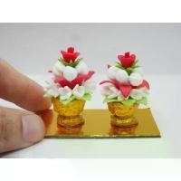 ราคา พานมะลิ 1 คู่ (สูง 4 ซม.) งานดินปั้น พานมาลัย พานจิ๋ว ของจิ๋ว ของตกแต่ง บูชา เสริมศิริมงคล เสริมดวง เฮงๆๆ ซีโอดี (1732615018846324541)
