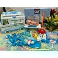 ราคา COD ของเล่น ของเล่นเด็ก รถพยาบาล รถพยาบาลเด็กเล่น เตียงพยาบาล First Ad Ambulance car ชุดคุณหมอ คุณหมอเด็กเล่น no.H325ATikTok (1732954898246239396)