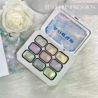 ราคา เจลทาเล็บ 9 สี มาใหม่ เนื้อเจลสามมิติ ยาทาเล็บ DIY สีไล่โทนสี พร้อมผงทาเล็บ (1732210551408919685)