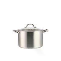 ราคา CODหม้อสต็อกสูง CUIZIMATE พร้อมฝาแก้ว SS201 สีเงิน# ห้องครัว#ชุดเครื่องครัว#หม้อซอส#กระถางTikTok (1732923409984095701)