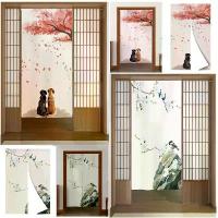 ราคา ม่านประตูเวลโครญี่ปุ่น ม่านห้องรับประทานอาหารอิซากายะ ฉากกั้นห้องกันแสง ผ้าลินิน ฉากกั้นทางเข้า ห้องครัว แขวนครึ่งม่าน (1733182410932848314)