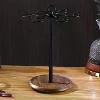 ราคา ที่วางแก้วกระจกเคาน์เตอร์ สไตล์โบราณ ทำจากโลหะและไม้ ที่วางแก้วแบบแขวนอเนกประสงค์ เหมาะสำหรับตู้ ห้องครัว เคาน์เตอร์บาร์ ชั้นวางเครื่องแก้วแบบตั้งพื้น สามารถใส่ถ้วยได้ 6 ถ้วย (1732827307839227062)