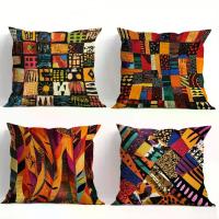 ราคา ปลอกหมอนตกแต่ง 4 แพ็ค ปลอกหมอนอิงผ้ากำมะหยี่เนื้อนุ่ม มีซิป ลายเรขาคณิตทันสมัย (สีส้ม ม่วง น้ำเงิน แดง ดำ เหลือง เขียว) ซักเครื่องได้ เหมาะสำหรับห้องนั่งเล่น ห้องนอน โซฟา ขนาดสาก (1733062258119640668)