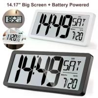 ราคา นาฬิกาแขวนดิจิตอล ขนาดใหญ่ ใช้แบตเตอรี่ นาฬิกาปลุก พร้อมวันที่และตัวจับเวลา สัปดาห์ เหมาะสำหรับห้องนั่งเล่น ห้องนอน และตกแต่งสำนักงาน นาฬิกาอิเล็กทรอนิกส์ตั้งโต๊ะ 12/24 ชั่วโมง (1732932518616074050)