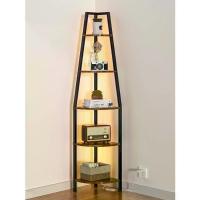 ราคา ชั้นวางของมุม 5 ชั้น KKFurnulem พร้อมไฟ LED ขนาดสูง 67.2 นิ้ว สำหรับติดผนัง มุมแคบ ชั้นวางหนังสือแบบบันไดสำหรับห้องนอน ห้องนั่งเล่น วางต้นไม้ เก็บของ ไม้ กรอบโลหะ สีน้ำตาลวินเทจ (1733423080200374092)