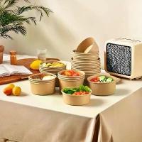 ราคา แพ็คกระดาษถ้วยคราฟท์กันรั่วขนาดใหญ่ 50 ใบ มีหลายขนาดให้เลือก กระดาษถ้วยใช้แล้วทิ้งสำหรับเครื่องดื่มร้อน อาหาร ไอศกรีม อาหารงานปาร์ตี้ กันน้ำและกันมัน กลม ถ้วยใส่อาหาร (1733084846609434228)