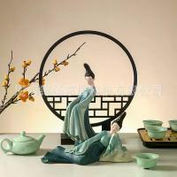 ราคา สไตล์จีนใหม่ สีเขียวนี้เท่านั้น หรูหราราคาประหยัด ของตกแต่งสไตล์โบราณ สำหรับบ้าน ห้องนั่งเล่น โต๊ะทำงาน ตู้เก็บไวน์ โต๊ะกาแฟ ของขวัญ น้ํา โต๊ะ โอ่ง รับ ทรัพย์ บูชา กระดิ่ง ลม ฮวง (1733239990266397934)