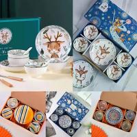 ราคา ชุดของขวัญเซรามิก ชุดจานชามอาหาร ผลิตจากเซรามิกคุณภาพดี นำเข้าไมโครเวฟได้ ถ้วย ดิน เผา ใส่ อาหาร ไก่ กะละมัง หม้อ โอ่ง มังสแตนเลส ขัน บาตร สวย ๆ ้ ํ า จ ิ ชาม (1732852945721000990)