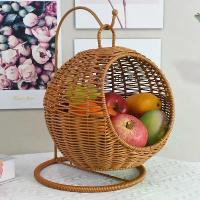 ราคา ตะกร้าเก็บหวายทอมือ ทรงกลม เหมาะสำหรับแขวนผลไม้ ของว่าง และผลไม้แห้ง ตะกร้าเก็บของในบ้านและโรงแรม มัลติฟังก์ชั่น ตระกร้า แดง ลัง ใส (1732576035685893317)
