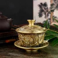 ราคา ชุดถ้วยกาแฟและถ้วยชา ทำจากทองเหลือง มีชามชาและฝาปิด ดีไซน์นูนสร้างสรรค์ ถ้วยและจานรองเครื่องดื่ม เหมาะสำหรับห้องครัว เครื่องดื่ม และสำนักงาน (1731664327312116519)