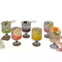 ราคา แก้วน้ำไวน์ลายผสมสไตล์วินเทจ แก้วน้ำ แก้วไวน์แดง แก้วกอบแก้ว เครื่องดื่ม น้ำผลไม้ (1733298454670706413)