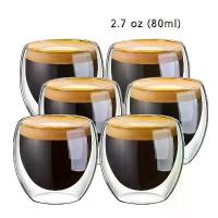 ราคา แก้วสองชั้นทนความร้อน 1 ชิ้น แก้วเบียร์เอสเปรสโซ่ แก้วกาแฟ ชุดแก้วทำมือ แก้วชา แก้วน้ำวิสกี้ เครื่องดื่ม (1733340016627319864)