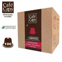 ราคา Cafecaps - กาแฟ แคปซูล Nespresso Compatible Intenso (1 กล่อง X100 แคปซูล) - กาแฟคั่วเข้ม อาราบิก้าแท้ 100% ที่คัดสรรจากภาคเหนือของประเทศไทย - แคปซูลกาแฟใช้ได้กับเครื่อง Nespresso เท่านั้น (17300027077