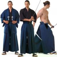 ราคา ชุดซามูไร ชุดโชกุน ชุดจักรพรรดิญี่ปุ่น ชุดฮากามะพร้อมเสื้อคลุมฮาโอริ (สีดำ-กาแฟ) (1733278053379180446)