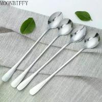 ราคา [เก็บเงินปลายทาง] ช้อนด้ามยาวสแตนเลสสตีลแบบเกาหลีสำหรับชา กาแฟ ไอศกรีม และของหวาน (1733405941514929377)