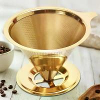 ราคา ที่เทกาแฟแบบหยด เทลงในถ้วยกรองกาแฟ สแตนเลส ทรงกรวย เหมาะสำหรับชงกาแฟ 1-2 ถ้วย ถ้วยกรองตาข่ายสองชั้น เหมาะสำหรับการเดินป่ากลางแจ้ง ตะแกรง กรอง ชา (1732986527439488993)